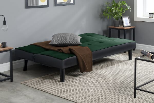 An image for Birlea Aurora Emerald Green Velvet Sofa Bed