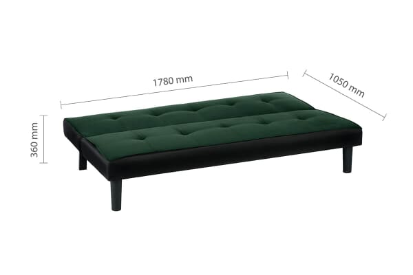 An image for Birlea Aurora Emerald Green Velvet Sofa Bed