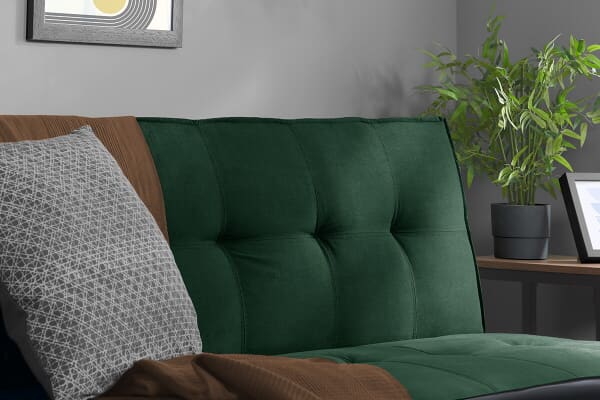 An image for Birlea Aurora Emerald Green Velvet Sofa Bed