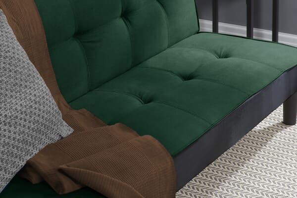An image for Birlea Aurora Emerald Green Velvet Sofa Bed