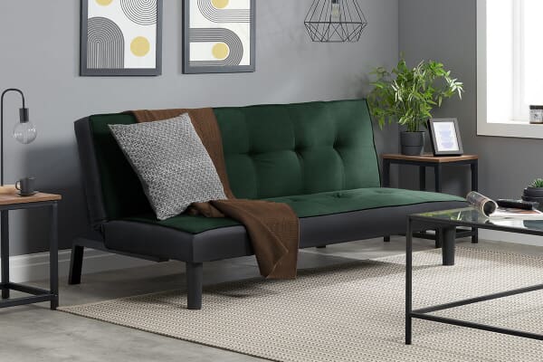An image for Birlea Aurora Emerald Green Velvet Sofa Bed