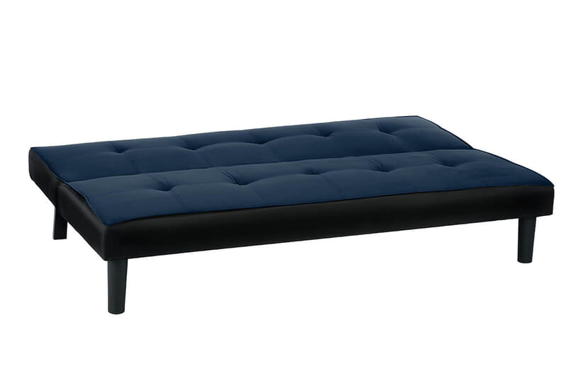 An image for Aurora Midnight Blue Velvet Sofa Bed