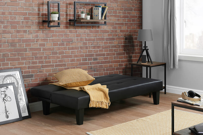An image for Franklin Black Sofa Bed