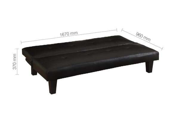 An image for Birlea Franklin Black Sofa Bed