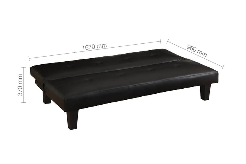 An image for Franklin Black Sofa Bed