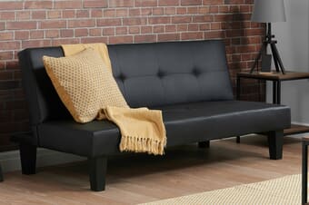 A product image for the Franklin Black Sofa Bed
