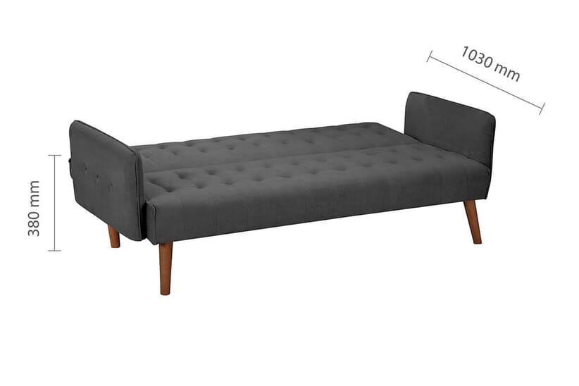 An image for Hudson Grey Sofa Bed
