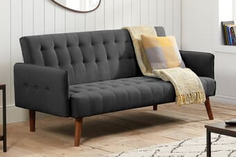 A product image for the Hudson Grey Sofa Bed