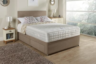 An image for Relyon Chelsea 1500 Mattress + Premium Divan Bed