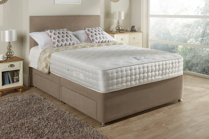 An image for Relyon Chelsea 1500 Mattress + Premium Divan Bed