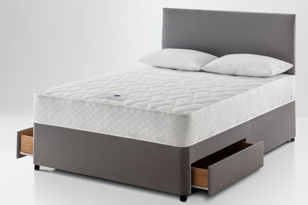 An image for Silentnight Essentials 600 Mirapocket Mattress + Premium Divan Bed