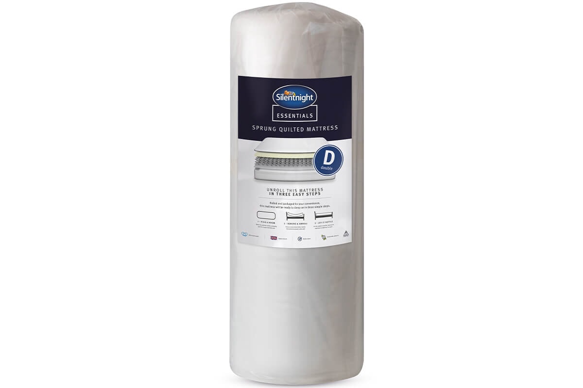 Silentnight Essentials Value Mattress + Premium Divan Bed An image for Silentnight Essentials Value Mattress + Premium Divan Bed