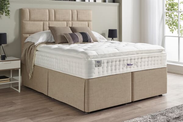An image for Relyon Natural Luxury Supreme 2150 Pillow Top Mattress + Premium Divan Bed