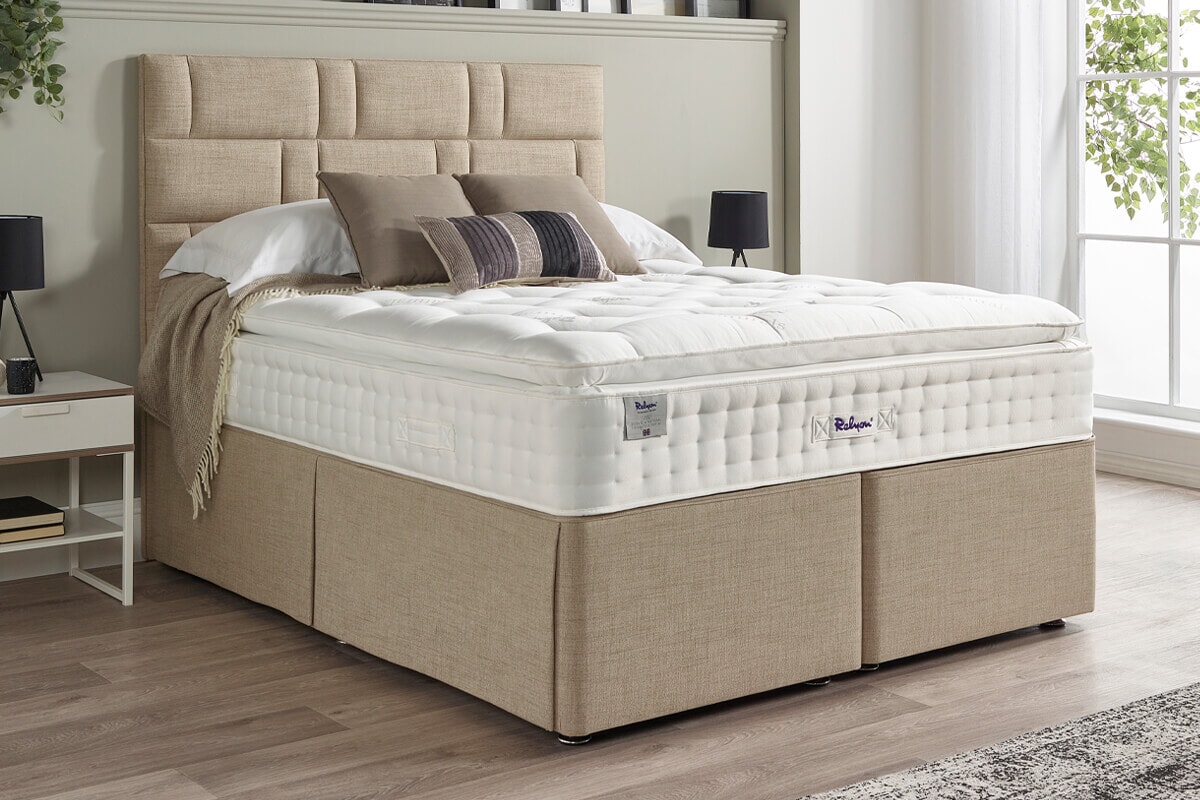 Relyon Natural Luxury Supreme 2150 Pillow Top Mattress + Premium Divan Bed An image for Relyon Natural Luxury Supreme 2150 Pillow Top Mattress + Premium Divan Bed