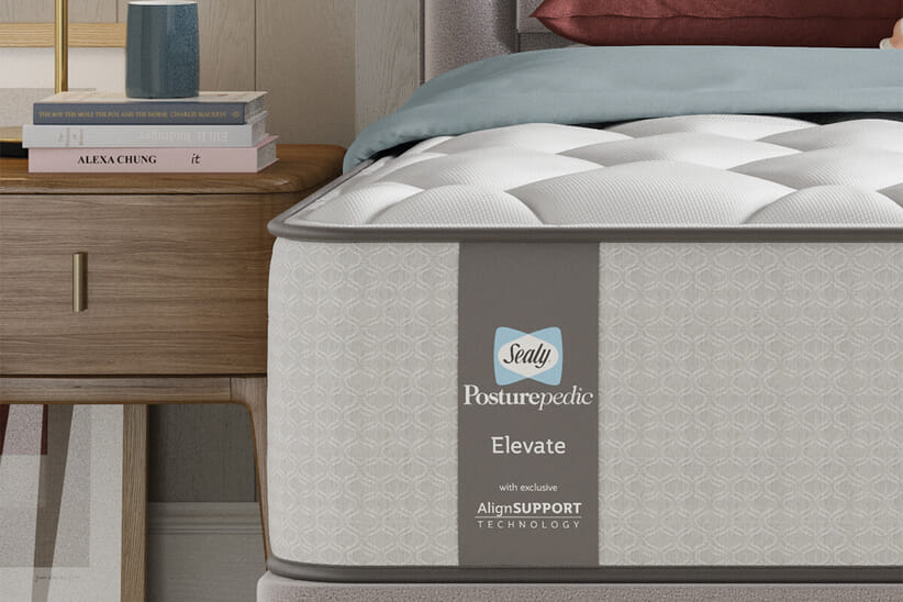 An image for Sealy Blackwood Elevate Posturepedic Mattress + Premium Divan Bed