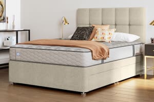 A product image for the Sealy Ortho Plus Silver Memory Mattress  + Premium Divan Bed