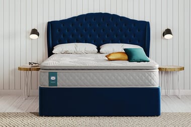 An image for Sealy Enhance Platinum Pocket Geltex® Pillow Top Mattress + Premium Divan Bed