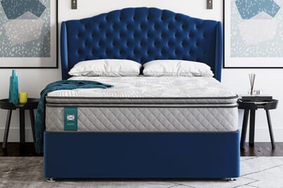 An image for Sealy Enhance Platinum Pocket Geltex® Pillow Top Mattress + Premium Divan Bed