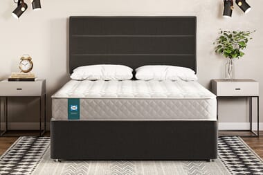 An image for Sealy Enhance Chrome Pocket Geltex® Mattress + Premium Divan Bed