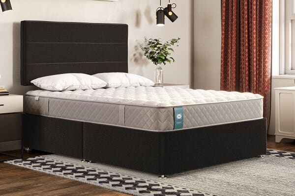 An image for Sealy Enhance Chrome Pocket Geltex® Mattress + Premium Divan Bed