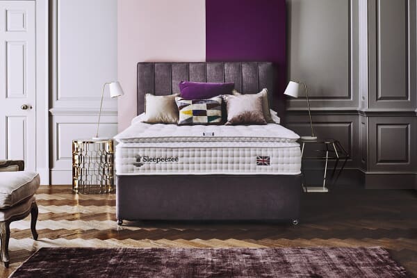 An image for Sleepeezee Perfectly British Mayfair 3200 Mattress  + Premium Divan Bed