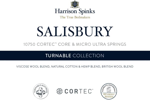 An image for Harrison Spinks Salisbury 10750 Mattress + Premium Divan Bed