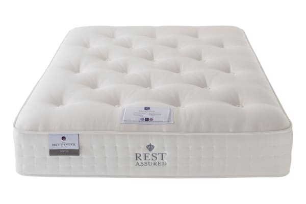 An image for Rest Assured British Wool 2000 Pocket Softer Mattress + Premium Divan Bed
