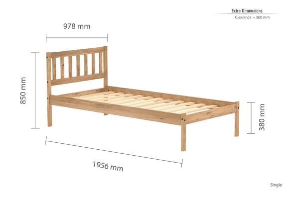 An image for Birlea Lisbon Pine Bed
