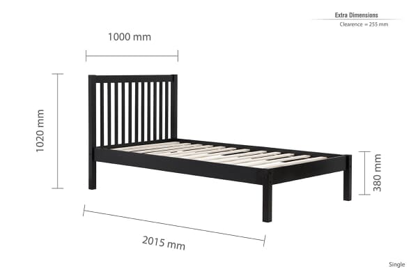 An image for Birlea Nova Black Bed