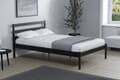 Birlea Luka Black Bed
