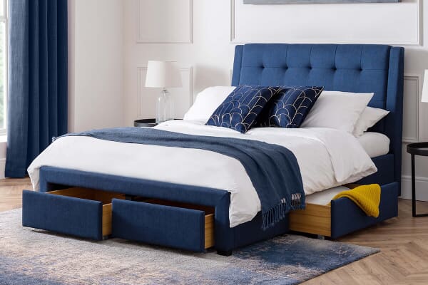An image for Julian Bowen Azores Upholstered Storage Bed