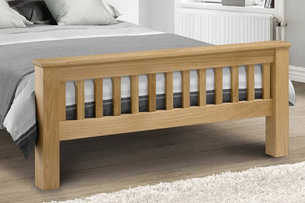 An image for Julian Bowen Corsica High Foot End Oak Bed