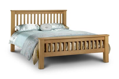 An image for Julian Bowen Corsica High Foot End Oak Bed