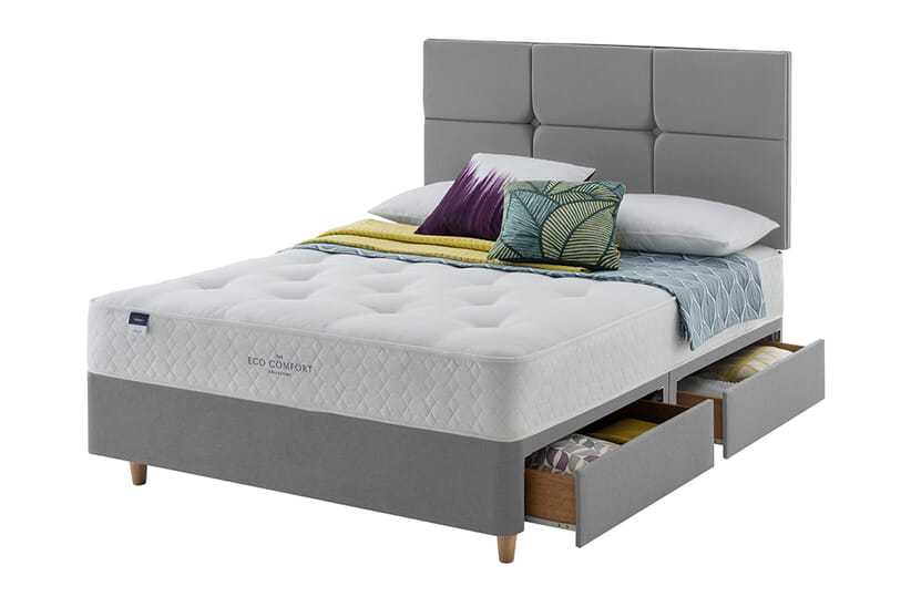 An image for Silentnight Eco Comfort Miracoil Ortho Mattress  + Premium Divan Bed
