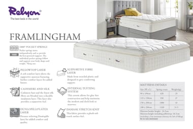 An image for Relyon Framlingham Luxury Pillow Top Mattress