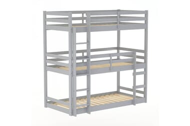 An image for Birlea Tressa Grey Kids Triple Bunk Bed
