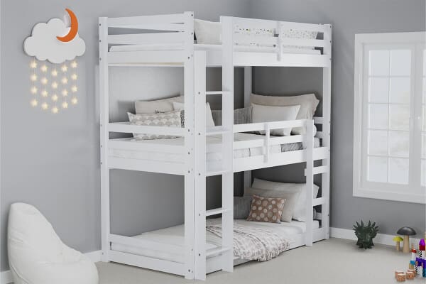 An image for Birlea Tressa White Triple Bunk Bed