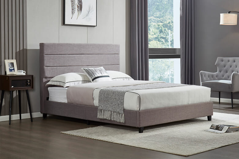 Birlea Lucas Grey Upholstered Bed | MattressNextDay