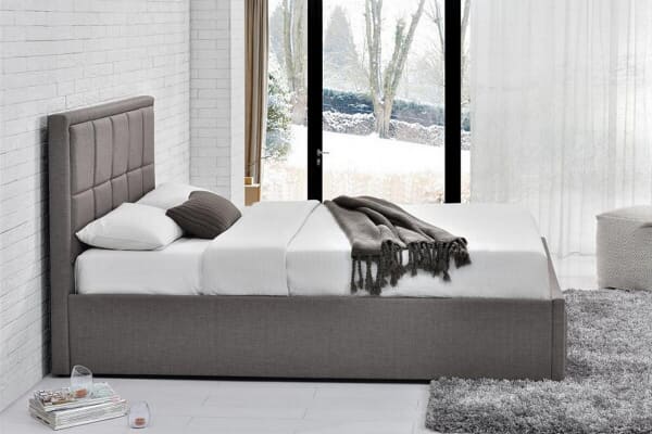 An image for Birlea Hannover Grey Fabric Ottoman Bed