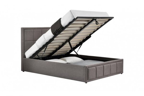 An image for Birlea Hannover Grey Fabric Ottoman Bed
