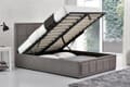 Birlea Hannover Grey Fabric Ottoman Bed
