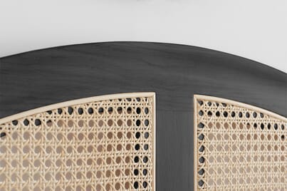 An image for Leonie Rattan Black Bed