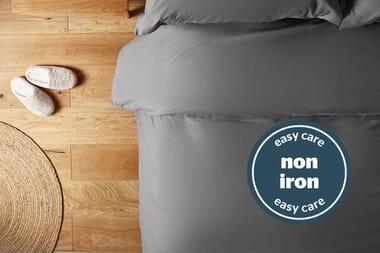 An image for Silentnight Supersoft Duvet Cover Set - Charcoal