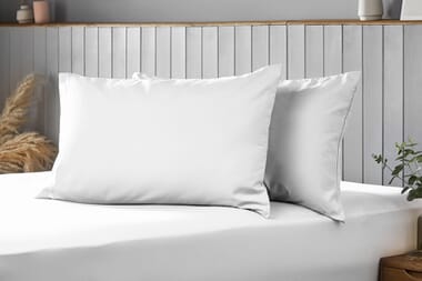 An image for Silentnight Supersoft Duvet Cover Set - White