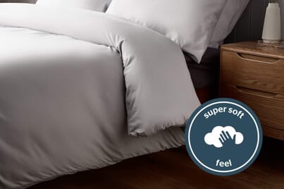 An image for Silentnight Supersoft Duvet Cover Set - White