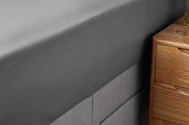 An image for Silentnight Supersoft Fitted Sheet - Charcoal