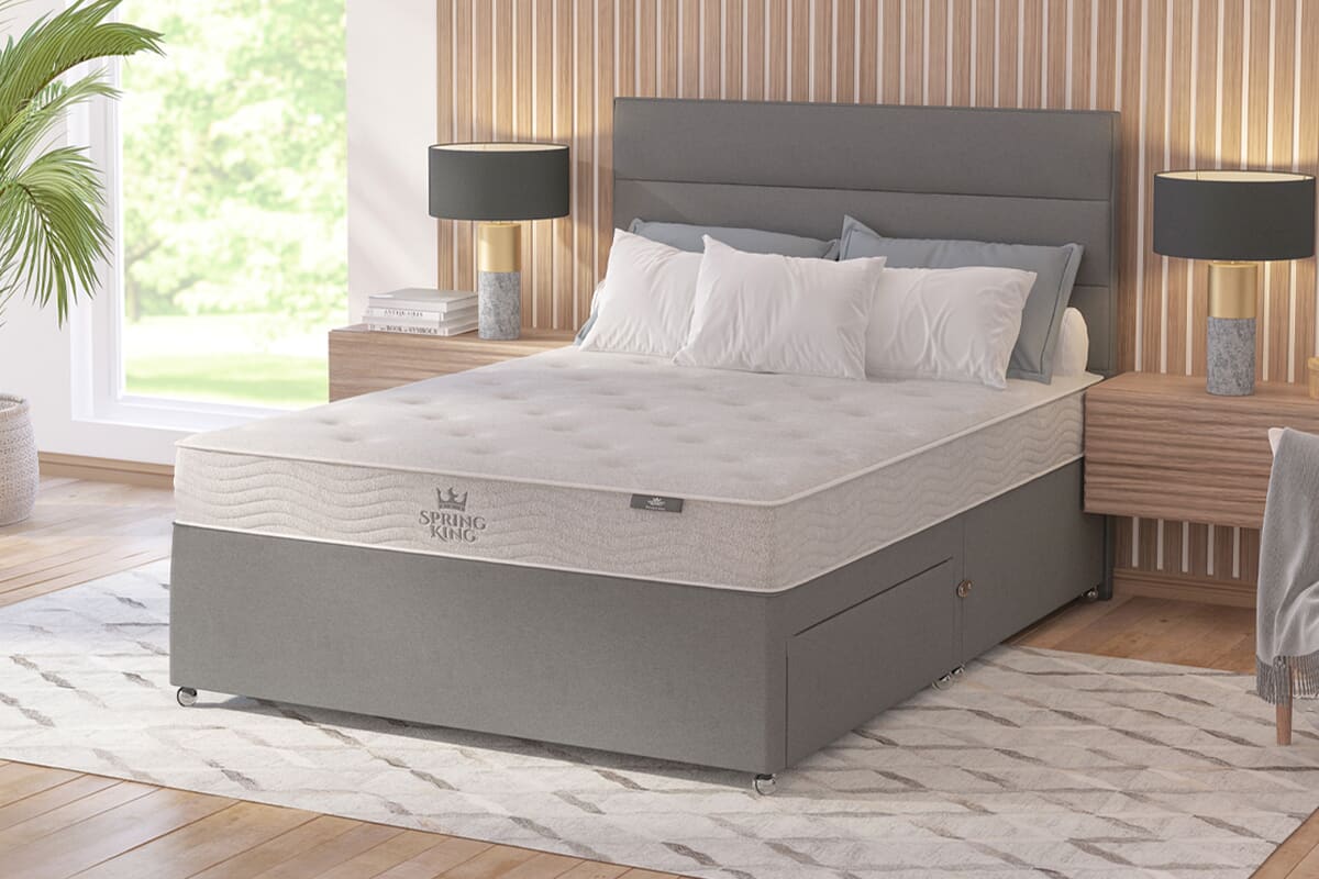 King size mattress and box outlet spring on sale