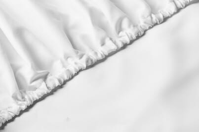 An image for Harwoods European Size Cotton Fitted Sheet - White