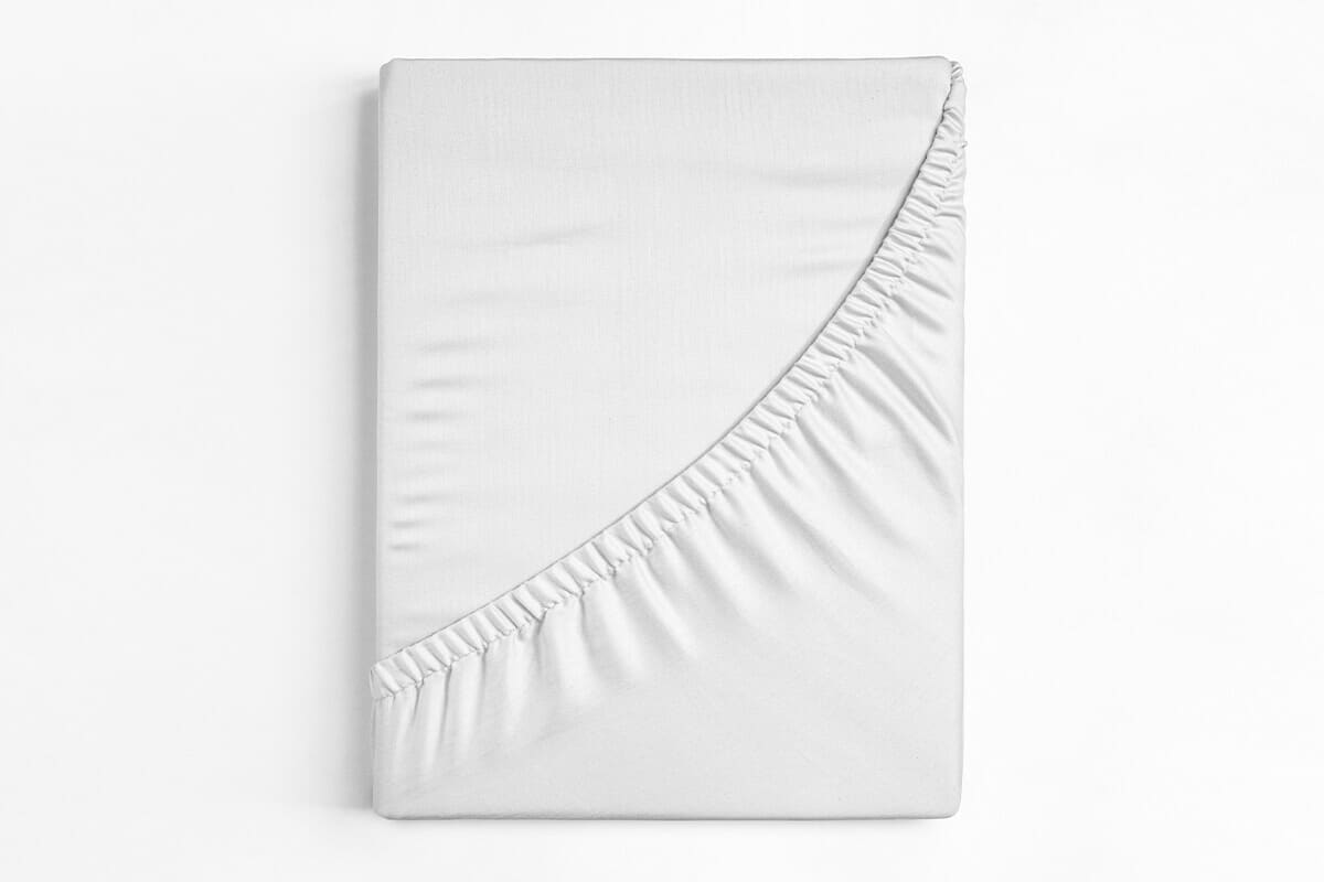 Harwoods European Size Cotton Fitted Sheet - White