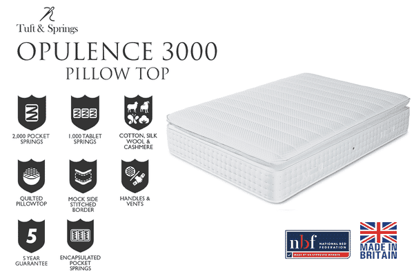 An image for Tuft & Springs™ Opulence 3000 Pillow Top Mattress